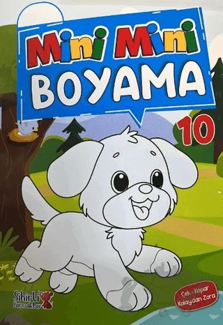 Mini Mini Boyama Çek-Kopar Kolaydan Zora 10 – Kolektif – Sihirli Parmaklar Yayınları kitap kapağı