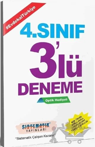4. Sınıf 3'lü Deneme – Kolektif – Sistematik Yayınları kitap kapağı