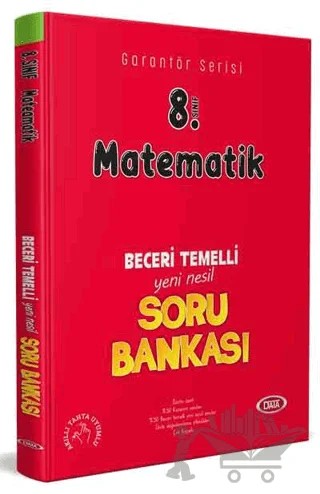 8. Sınıf Matematik Beceri Temelli Soru Bankası – Kolektif – Data Yayınları kitap kapağı