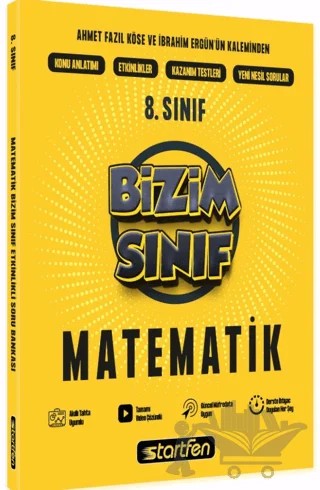 8. Sınıf Bizim Sınıf Matematik – Kolektif – Startfen Yayınları kitap kapağı