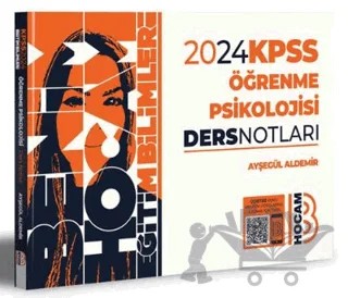 KPSS Eğitim Bilimleri Öğrenme Psikolojisi Video Ders Notları – Ayşegül Aldemir – Benim Hocam Yayınları kitap kapağı