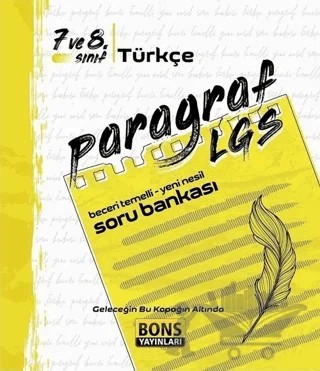 LGS 8. Sınıf Bons Paragraf Soru Bankası – Kolektif – Bons Yayınları kitap kapağı