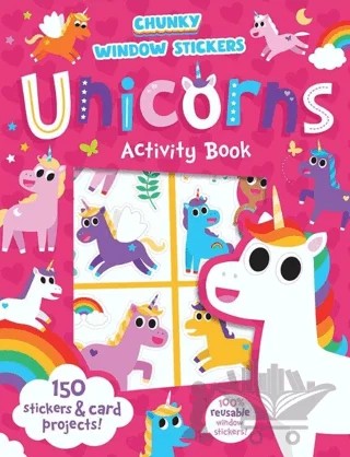 Chunky Window Stickers - Unicorn Activty Book – Kolektif – IMAGINE THAT kitap kapağı