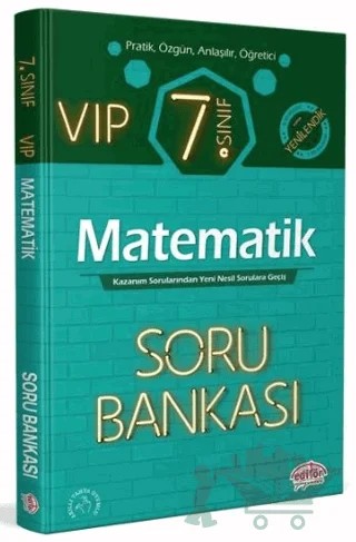 7. Sınıf VIP Matematik Soru Bankası – Kolektif – Editör Yayınevi kitap kapağı