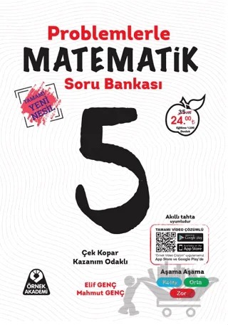 5. Sınıf Problemlerle Matematik Soru Bankası – Kolektif – Örnek Akademi kitap kapağı