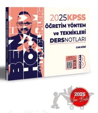 2025 KPSS Eğitim Bilimleri Öğretim Yöntem ve Teknikleri – Can Köni – Benim Hocam Yayınları kitap kapağı