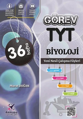 Görev TYT Biyoloji Yeni Nesil Çalışma Föyleri – Murat Doğan – Armada Yayınları kitap kapağı