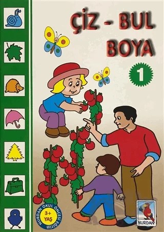 Çiz - Bul Boya 1 – Kolektif – Nurdan Yayınları kitap kapağı
