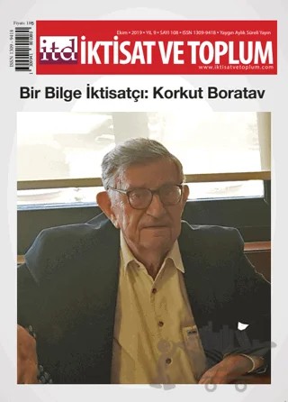 İktisat ve Toplum Dergisi Sayı: 108 Ekim 2019 – İktisat ve Toplum Dergisi kitap kapağı