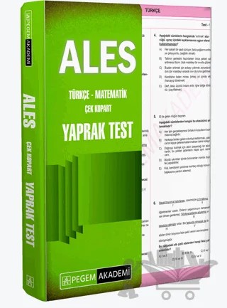 2024 ALES Çek Kopart Yaprak Test – Kolektif – Pegem Akademi Yayıncılık kitap kapağı