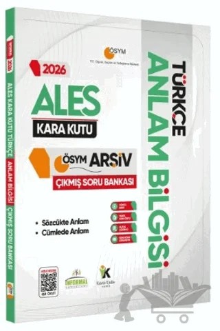 2026 ALES Türkçenin Kara Kutusu ANLAM BİLGİSİ (Sözcük-Cümle) Çıkmış Soru Bankası Konu Özetli Dijital Çözümlü – Kolektif – Karakutu Yayın kitap kapağı