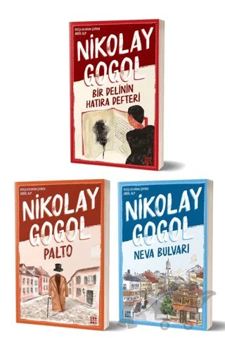 Nikolay Gogol Seti (3 Kitap Takım) – Nikolay Vasilyeviç Gogol – Dokuz Yayınları kitap kapağı