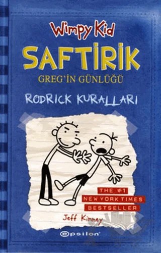 Rodrick Kuralları - Saftirik Greg’in Günlüğü 2 – Jeff Kinney – Epsilon Yayınevi kitap kapağı
