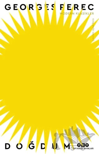 Doğdum – Georges Perec – Yapı Kredi Yayınları kitap kapağı