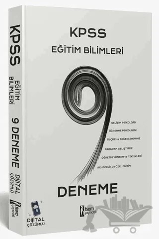 2023 KPSS Eğitim Bilimleri 9 Deneme – Kolektif – İSEM Yayıncılık kitap kapağı