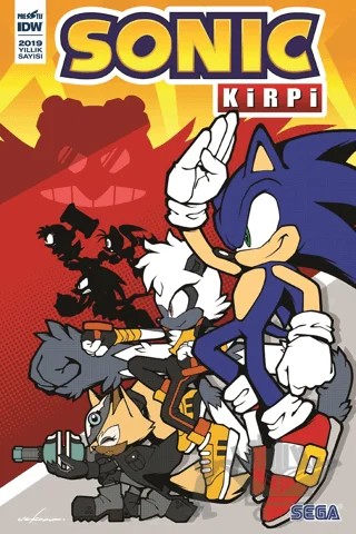 Kirpi Sonic Yıllık 2019 – Ian Flynn – Presstij Kitap kitap kapağı