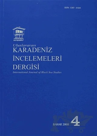 Uluslararası Karadeniz İncelemeleri Dergisi / İnternational Journal of Black Sea Studies Sayı: 4 – Serander Yayınları kitap kapağı