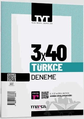 2025 TYT Türkçe 3 Deneme Tamamı Video Çözümlü – Kolektif – Marka Yayınları kitap kapağı