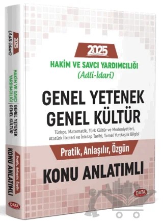 Mecelle Hakim ve Savcı Yardımcılığı (Adli-idari) Genel Yetenek - Genel Kültür Konu Anlatımlı – Kolektif – Data Yayınları kitap kapağı
