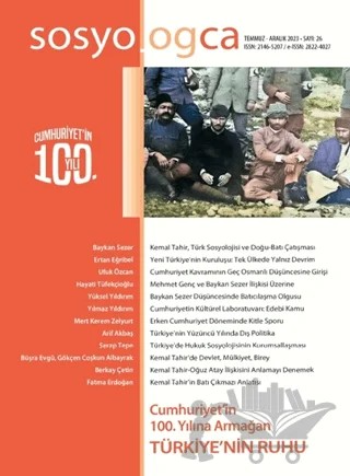 Sosyologca Dergisi Sayı: 26 – Doğu Kitabevi kitap kapağı