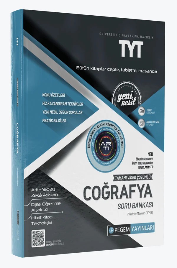 TYT Coğrafya Soru Bankası – Pegem Akademi Yayıncılık kitap kapağı