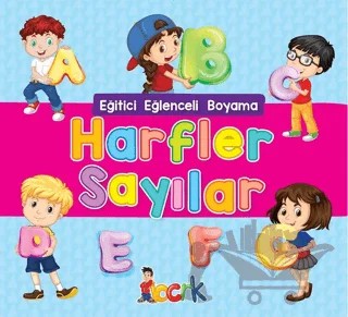 Harfler Sayılar - Eğitici Eğlenceli Boyama – Kolektif – Bıcırık Yayınları kitap kapağı