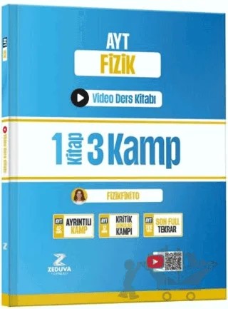 Fizikfinito AYT Fizik 1 Kitap 3 Kamp Video Ders Kitabı – Didar Baskın – Zeduva Yayınları kitap kapağı