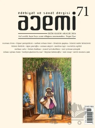 Acemi Edebiyat ve Sanat Dergisi Ekim Kasım Aralık Sayı: 71 - 2024 – Acemi Dergisi kitap kapağı