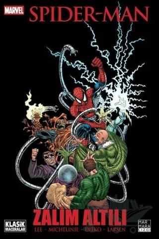 Amazing Spider-Man Zalim Altılı – David Michelinie, Stan Lee – Marmara Çizgi kitap kapağı