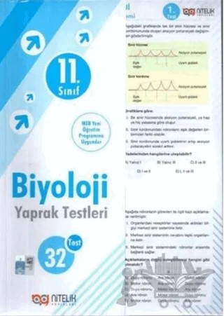 11. Sınıf Biyoloji Yaprak Test – Kolektif – Nitelik Yayınları - Bayilik kitap kapağı
