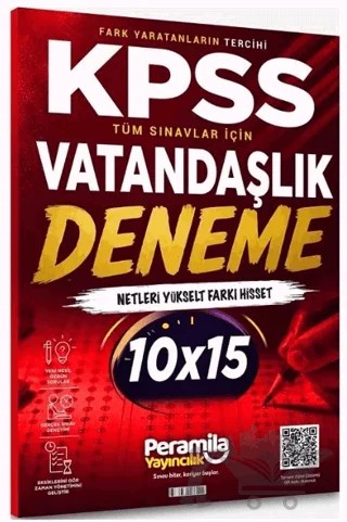 KPSS Vatandaşlık 10 Deneme Çözümlü – Kolektif – Peramila Yayıncılık kitap kapağı