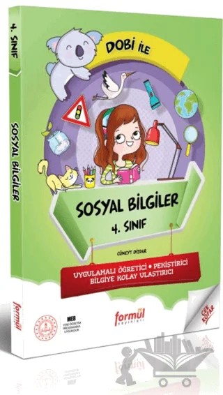 DOBİ 4. Sınıf Sosyal Bilgiler Konu Anlatımlı – Cüneyt Dizdar – Formül Yayınları kitap kapağı