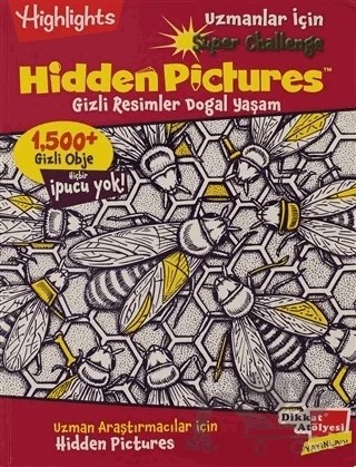 Highlights Uzmanlar İçin Hidden Pictures Gizli Resimler Doğal Yaşam – Kolektif – Dikkat Atölyesi Yayınları kitap kapağı