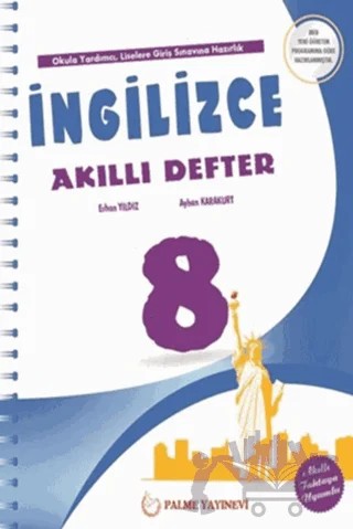 Palme 8. Sınıf İngilizce Akıllı Defter – Erhan Yıldız, Ayhan Karakurt – Palme Yayınları kitap kapağı