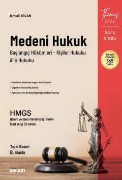 THEMIS – Medeni Hukuk I Soru Kitabı Tıpkı Basım – İsmail Ercan – Seçkin Yayıncılık kitap kapağı