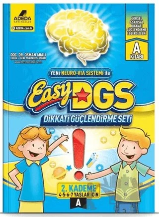 Easy DGS Dikkati Güçlendirme Seti 2. Kademe (4 - 7 Yaş A) – Osman Abalı – Adeda Yayınları kitap kapağı