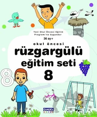 Rüzgargülü Eğitim Seti 8 (36 Ay+) – Fatih Kaynar – Çamlıca Basım Yayın kitap kapağı
