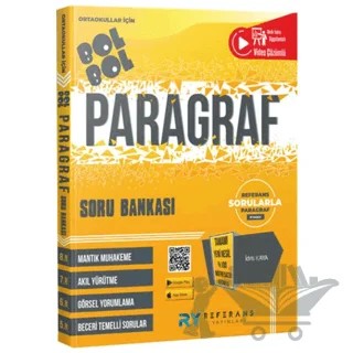 8. Sınıf LGS Bol Bol Paragraf Soru Bankası – İdris Kaya – Referans Yayınları kitap kapağı