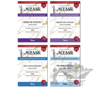 Müessir - İcra Müdürlüğü Sınavına Hazırlık Seti (4 Kitap Takım) – Keriman Yıldız, Mustafa Ahmet Şengel, Sertkan Erdurmaz – Temsil Kitap kitap kapağı