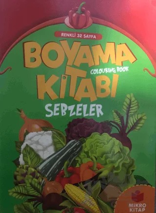 Boyama Kitabı: Sebzeler – Kolektif – Mikro Kitap kitap kapağı