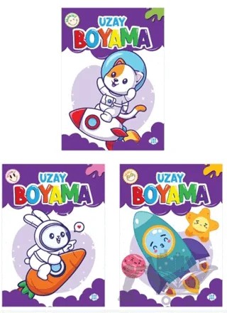 Uzay Boyama Seti (3 Kitap) – Kolektif – Dokuz Çocuk kitap kapağı