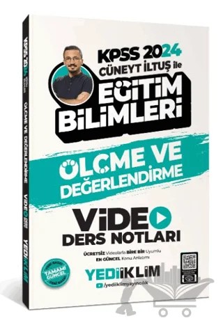 KPSS 2024 Cüneyt İltuş ile Ölçme Ve Değerlendirme Video Ders Notları – Kolektif – Yediiklim Yayınları kitap kapağı