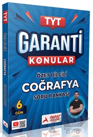 TYT Coğrafya Garanti Konular Soru Bankası – Engin Eraydın – Paraf Akademi kitap kapağı