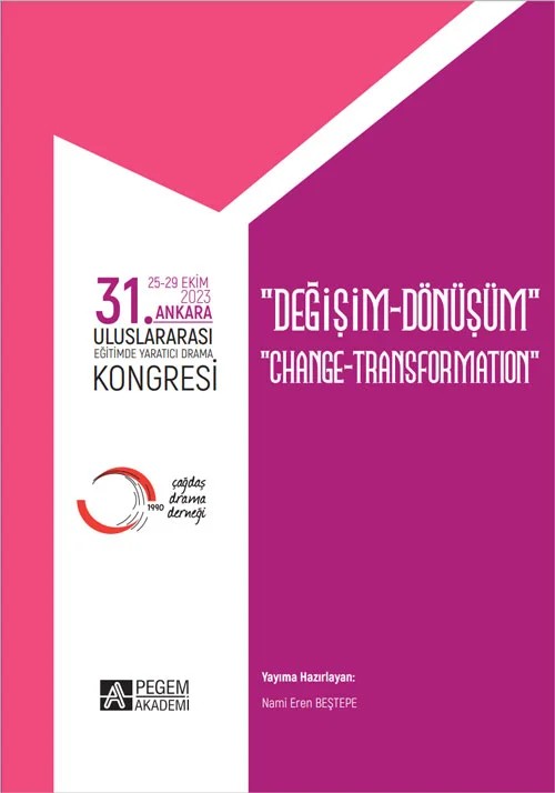 31. Ankara Uluslararası Eğimde Yaratıcı Drama Kongresi – Pegem Akademi Yayıncılık kitap kapağı