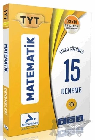 TYT Matematik Video Çözümlü 15 Branş Deneme – Kolektif – Paraf Yayınları kitap kapağı