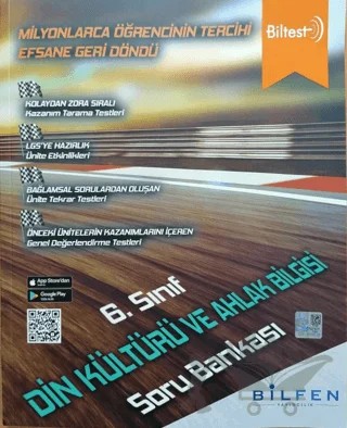 6. Sınıf Biltest Din Kültürü ve Ahlak Bilgisi Soru Bankası – Kolektif – Bilfen Yayıncılık kitap kapağı