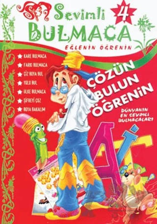 Sevimli Bulmaca Cilt: 4 Eğlenin Öğrenin – Kolektif – Kirpi Yayıncılık kitap kapağı