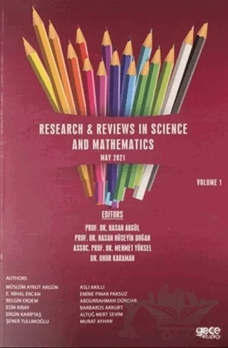 Research and Reviews in Science and Mathematics – Abdurrahman Dündar, Altuğ Mert Sevim, Aslı Akıllı, Barbaros Akkurt, Belgin Erdem, E. Nihal Ercan, Ergin Kariptaş, Esin Kıray, Murat Ayhan, Müslüm Aykut Akgün, Şener Tulumoğlu – Gece Kitaplığı kitap kapağı