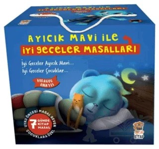 Ayıcık Mavi ile İyi Geceler Masalları Seti (7 Kitap Takım) – Melek Dinçer – Sincap Kitap kitap kapağı