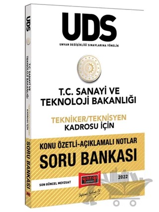 Yargı Yayınları UDS T.C. Sanayi ve Teknoloji Bakanlığı Tekniker/Teknilsyen Kadrosu İçin Unvan Değişikliği Sınavına Yönelik Konu Özetli Açıklamalı Soru Bankası – Kolektif – Yargı Yayınevi kitap kapağı